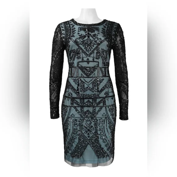 Adrianna Papell | Dresses | Adrianna Papell Long Sleeve Beaded Mesh Dress | Poshmark Adrianna Papell | Dresses | Adrianna Papell Long Sleeve Beaded Mesh Dress | Poshmark